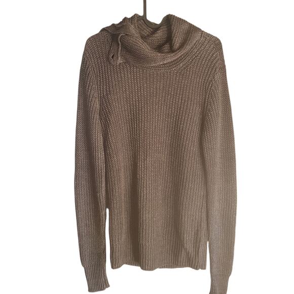 Allsaints 100% linen mens laker funnel cowl‎ neck loose knit sweater extra small - Picture 1 of 5